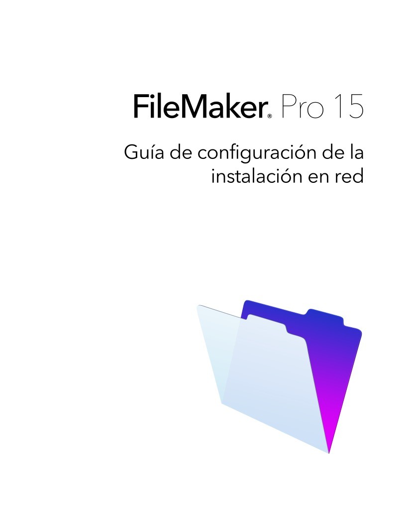 Imágen de pdf Guía de configuración de la instalación en red de FileMaker Pro 15
