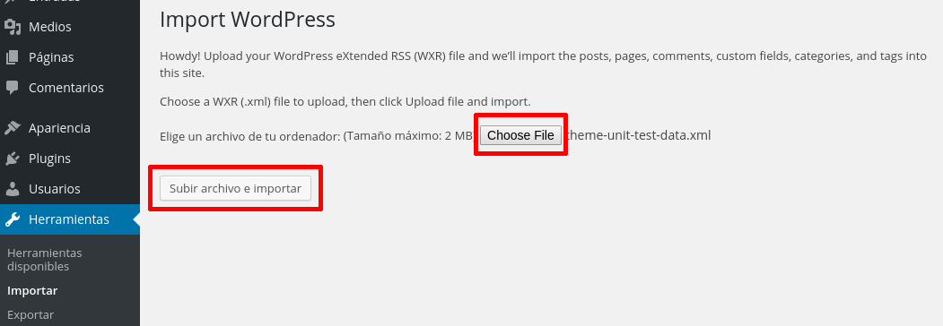 wordpress-import