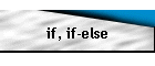 if, if-else