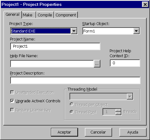 Project properties