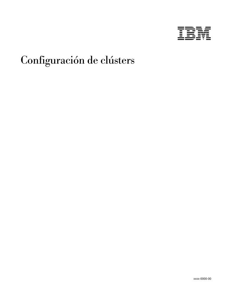Imágen de pdf Configuración de clústers