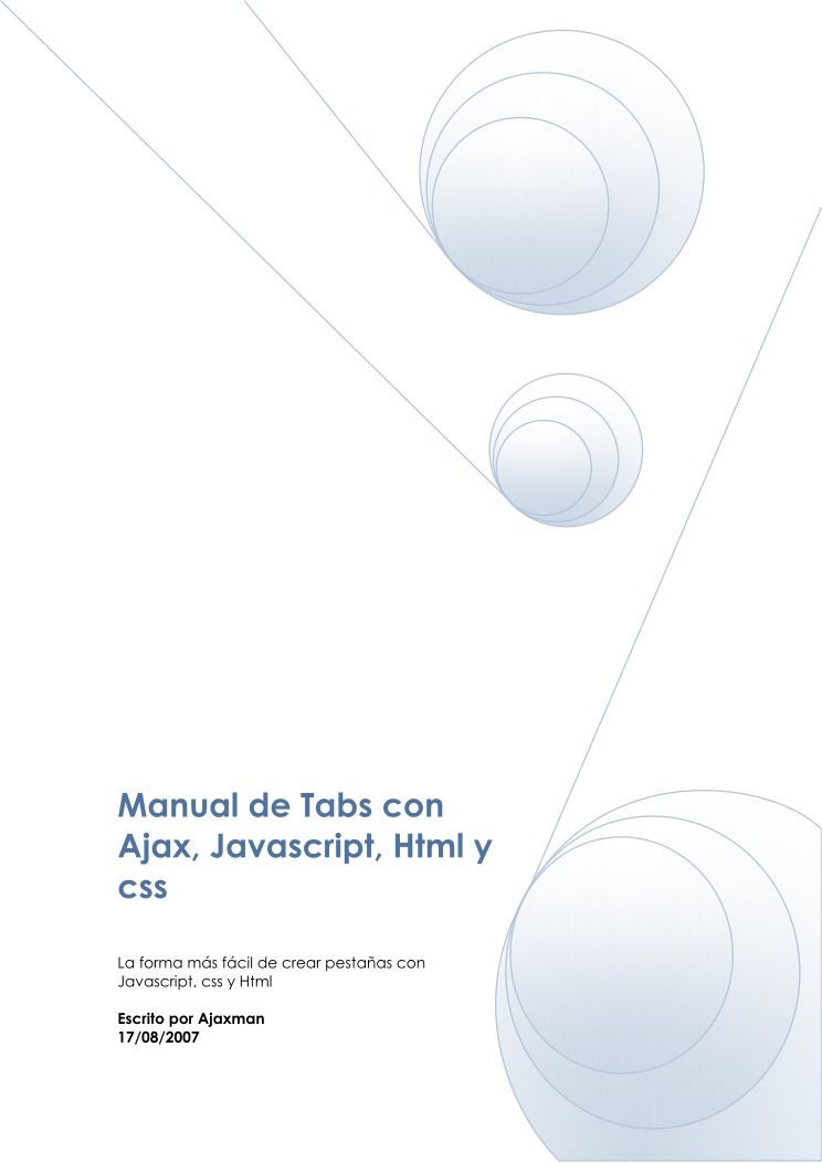 Imágen de pdf Manual de Tabs con Ajax, Javascript , Html y CSS