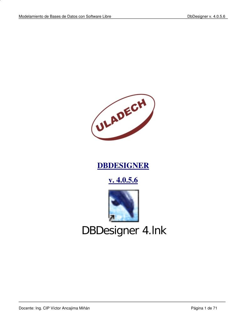 Imágen de pdf Manual DBDesigner