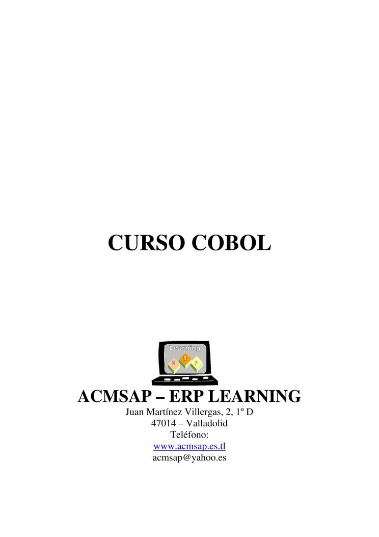 Imágen de pdf Curso de Cobol - ACMSAP