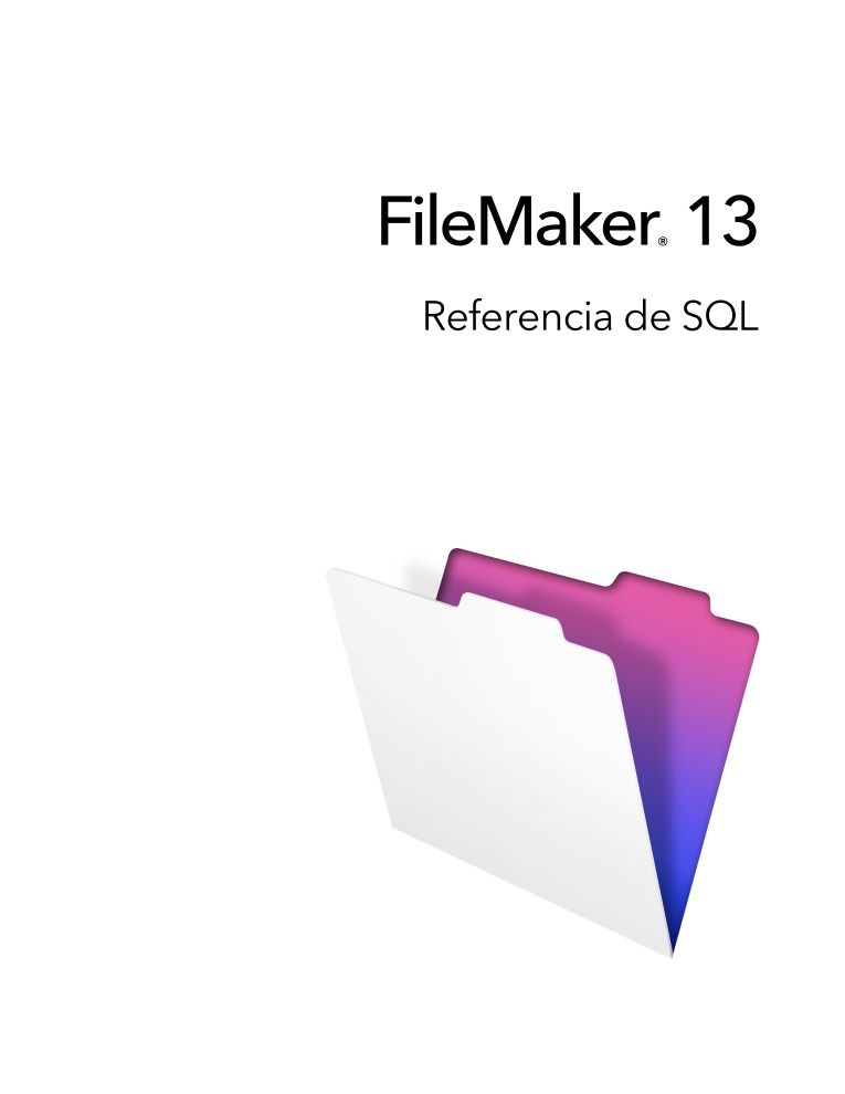 Imágen de pdf FileMaker 13 - Referencia de SQL