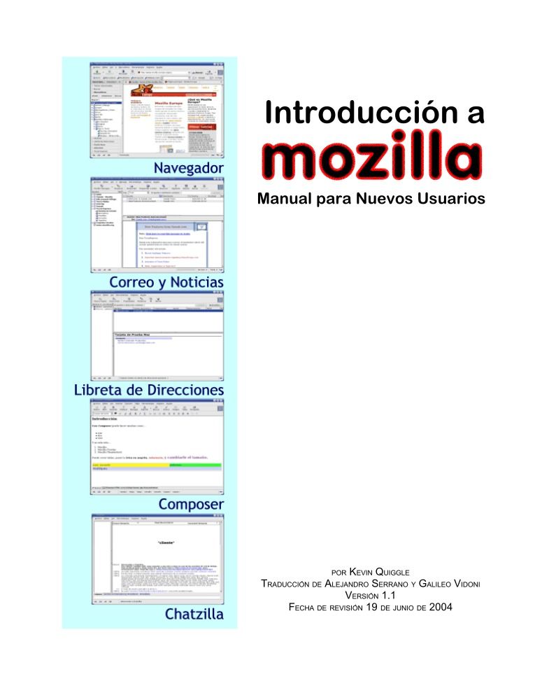 Imágen de pdf introducción a mozilla - Manual para nuevos usuarios