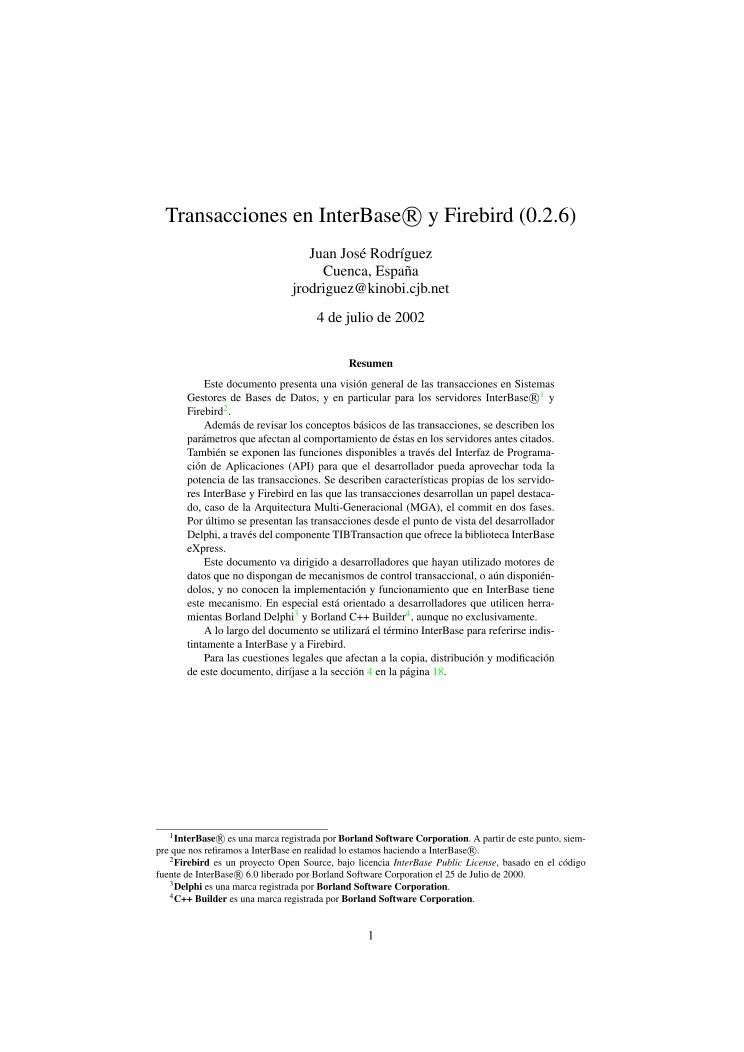 Imágen de pdf Transacciones en InterBase y Firebird