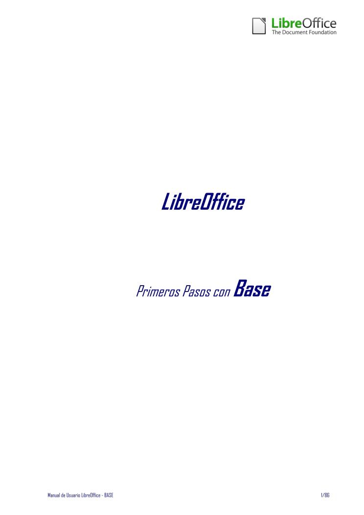 Imágen de pdf LibreOffice - Primeros pasos con Base