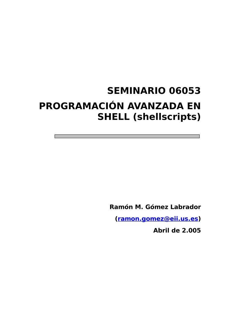 Imágen de pdf Administración de sistemas Linux RedHat - Programación avanzada en Shell