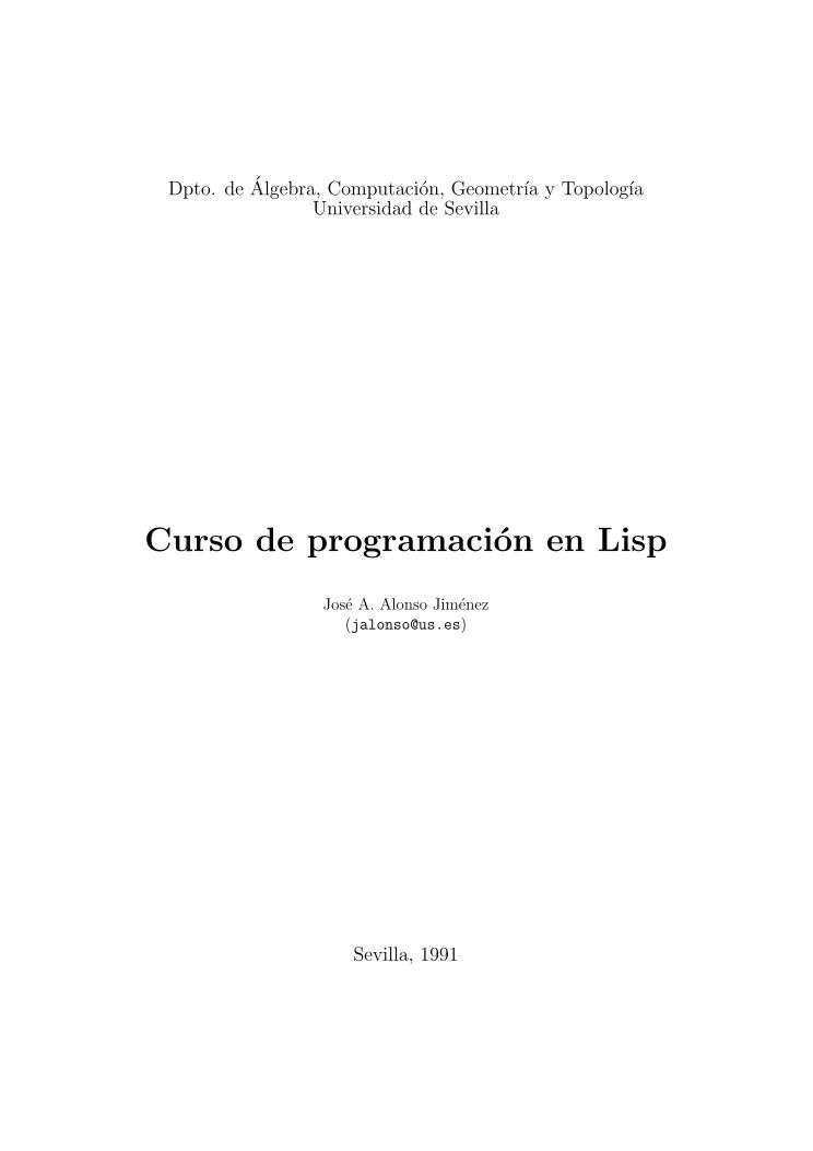 Imágen de pdf Curso de programación en Lisp