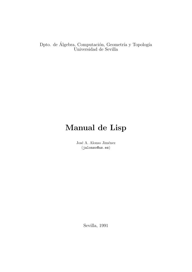 Imágen de pdf Manual de Lisp