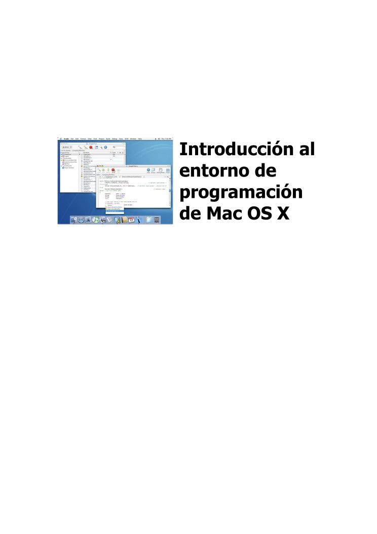 Imágen de pdf Introducción al entorno de programación de Mac OS X