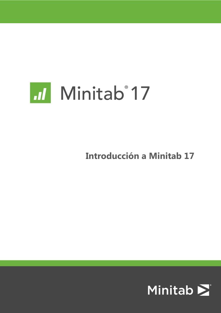 Imágen de pdf Introducción a Minitab 17