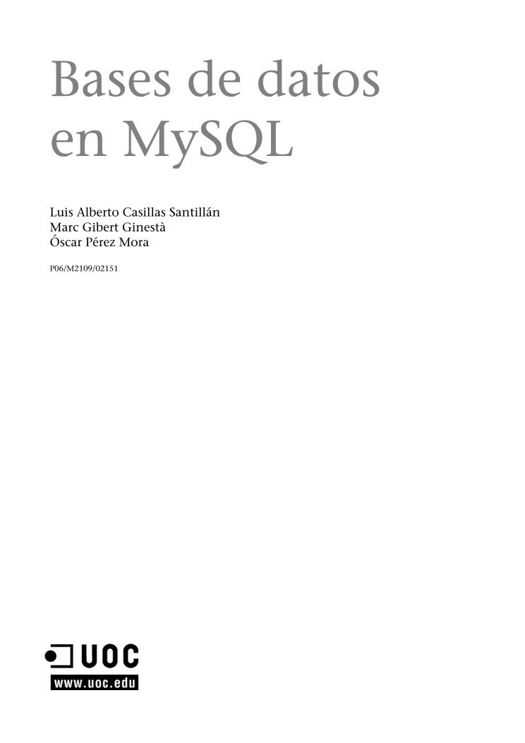 Imágen de pdf Bases de datos en MySQL
