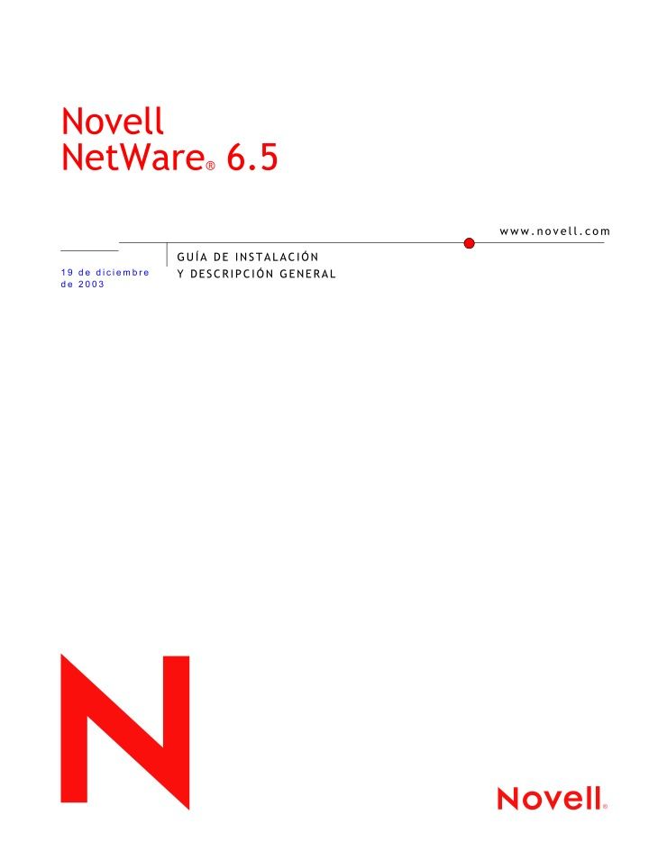 Imágen de pdf NetWare 6.5 Guía de instalación y descripción general