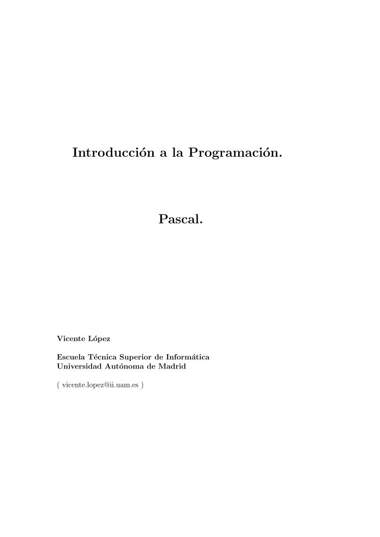 Imágen de pdf Introduccion Pascal
