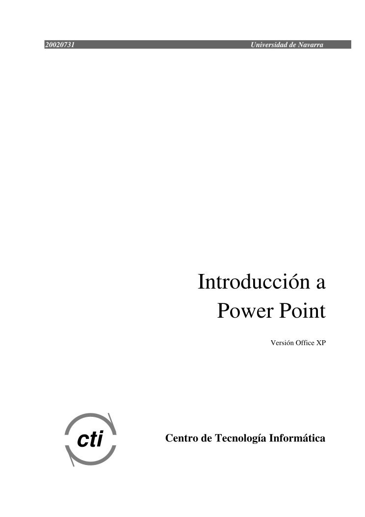 Imágen de pdf Introducción a Power Point XP