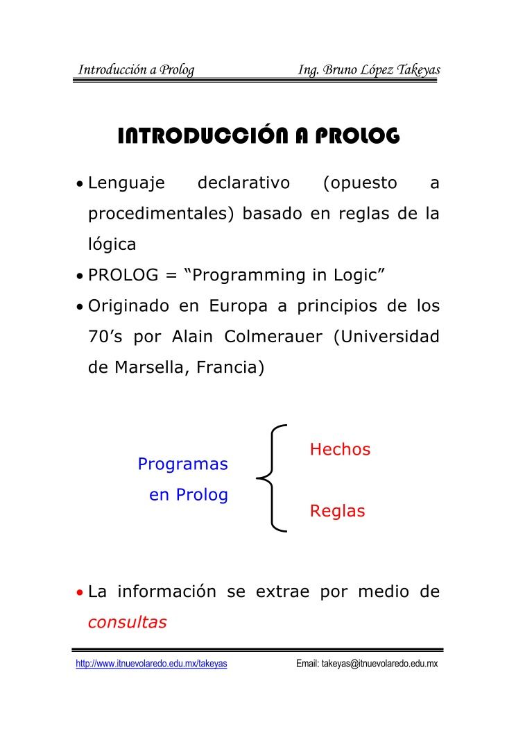 Imágen de pdf Introducción a Prolog