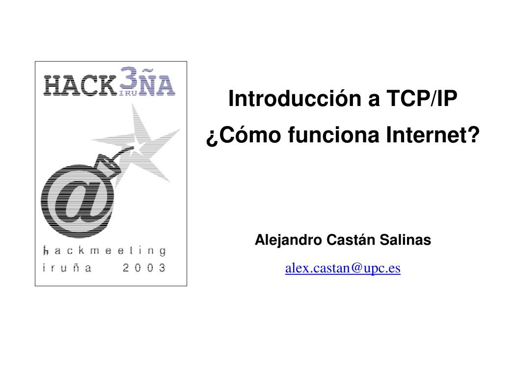 Imágen de pdf Introduccion a tcpip - ¿Como funciona Internet?