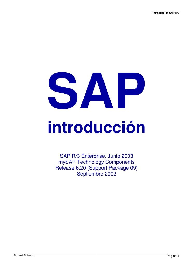Imágen de pdf Biblioteca SAP - Introduccion