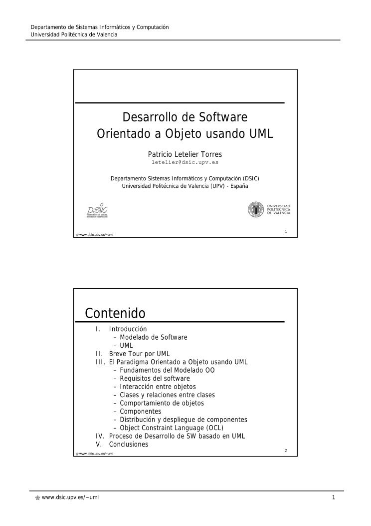Imágen de pdf Curso Desarrollo de Software Orientado a Objetos usando UML