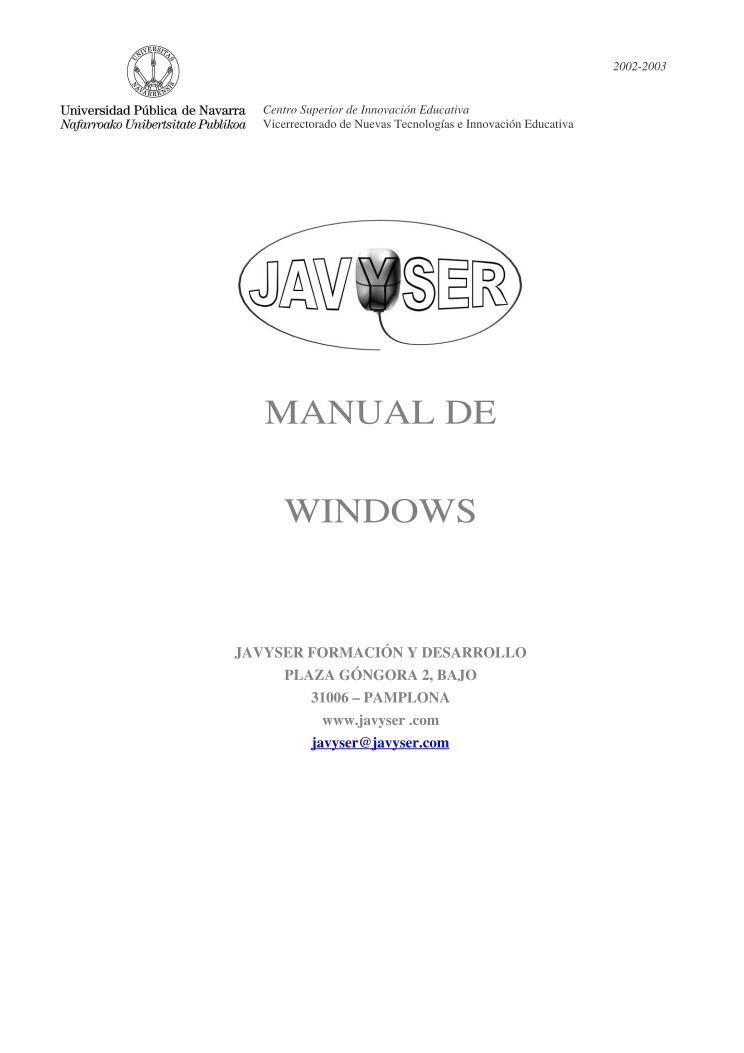 Imágen de pdf manual del Windows