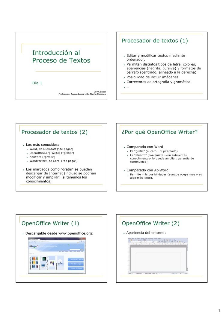 Imágen de pdf Introducción al Procesador de Textos