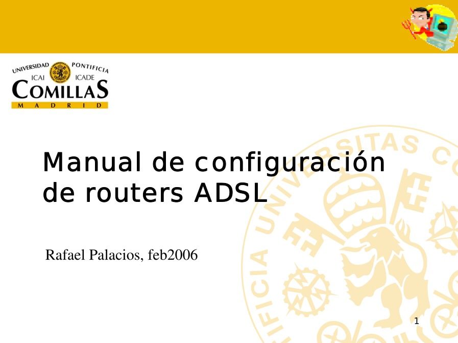 Imágen de pdf Manual de configuración de routers ADSL