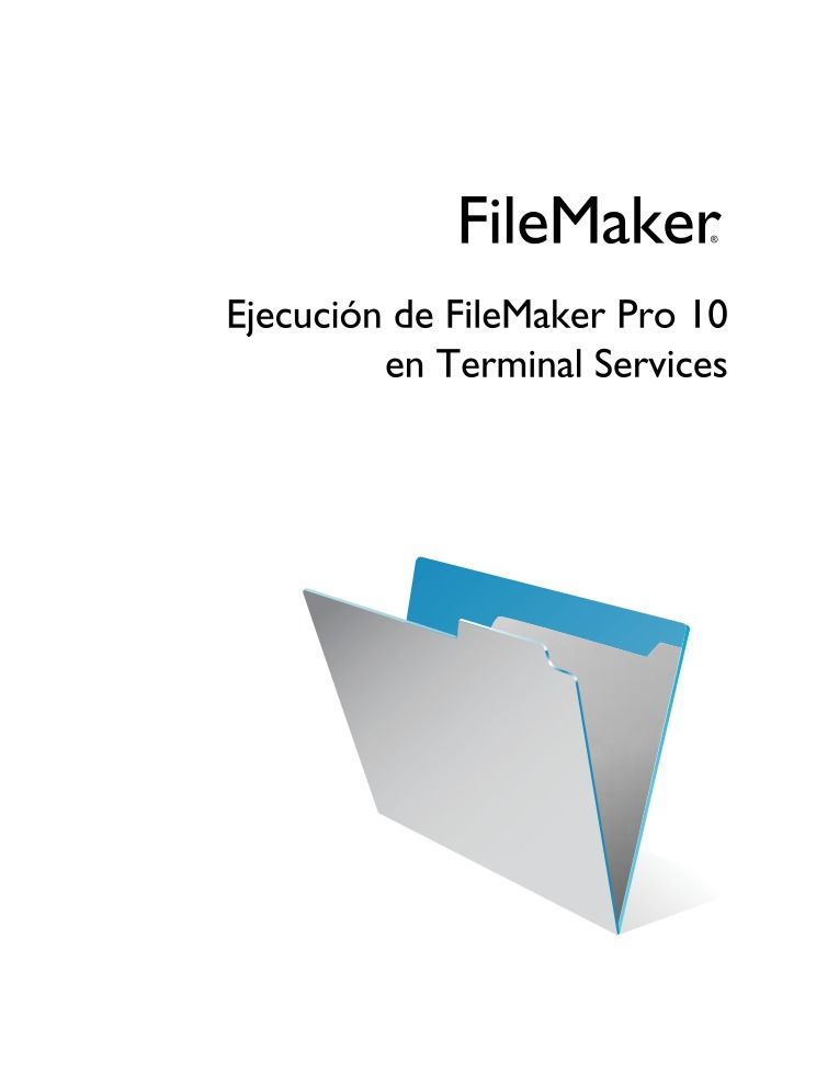 Imágen de pdf Ejecución de FileMake pro 10 en Terminal Services