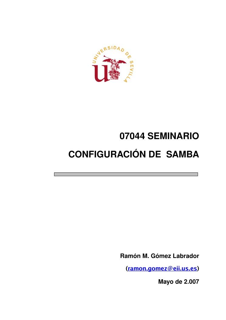 Imágen de pdf Seminario Configuración de Samba