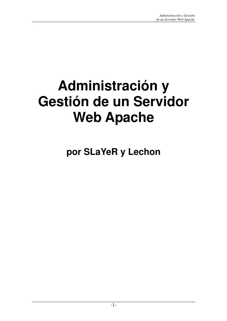Imágen de pdf Administración y Gestión de un Sevidor Web Apache