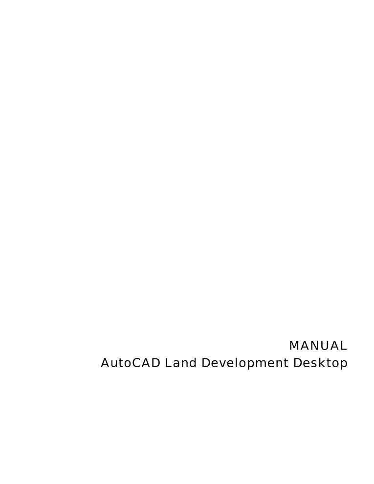 Imágen de pdf Manual AutoCAD Land Development Desktop