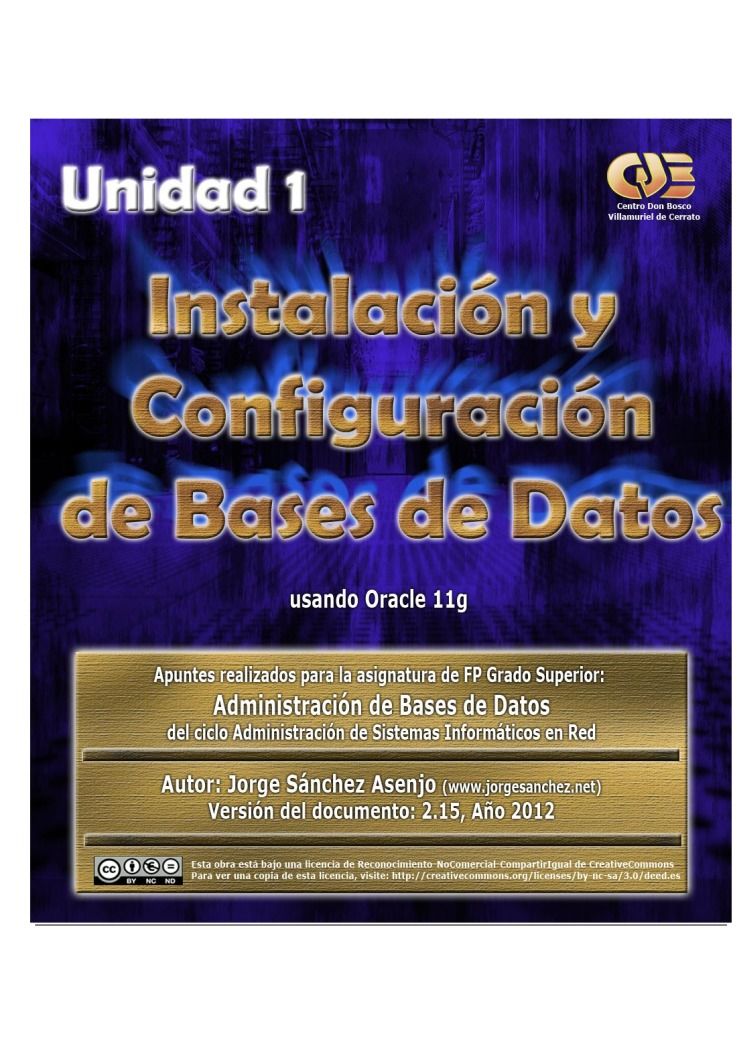 Imágen de pdf Unidad 1: Instalación y Configuración de Bases de Datos