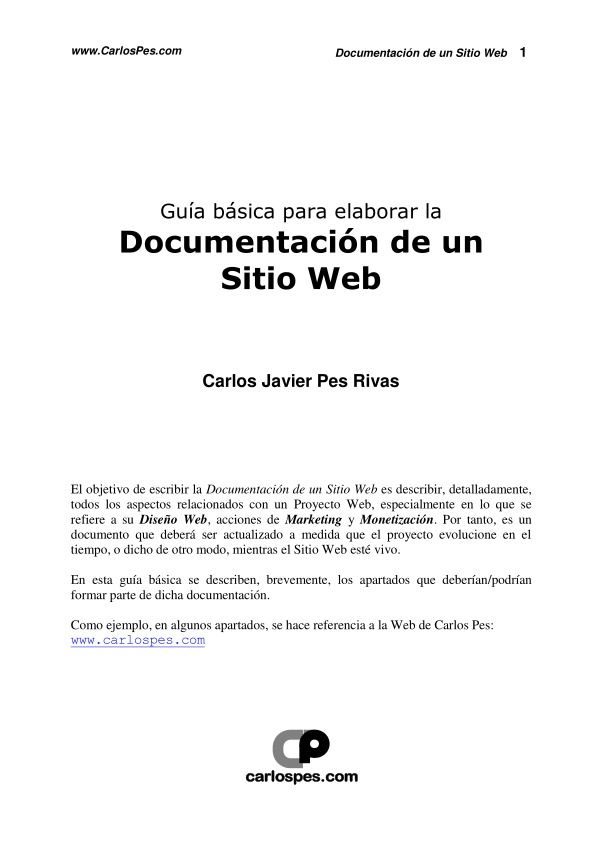 Imágen de pdf Guía para elaborar la Documentación de un Sitio Web