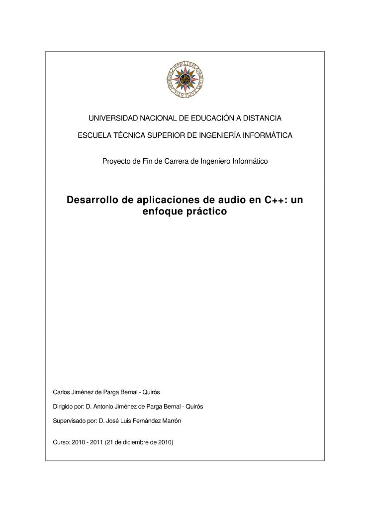 Imágen de pdf Desarrollo de aplicaciones de audio en C++: un enfoque práctico