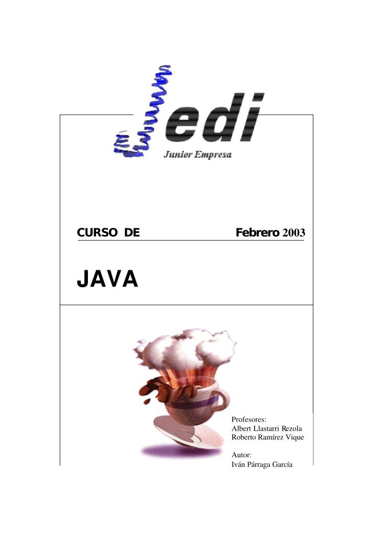 Imágen de pdf Curso de Java