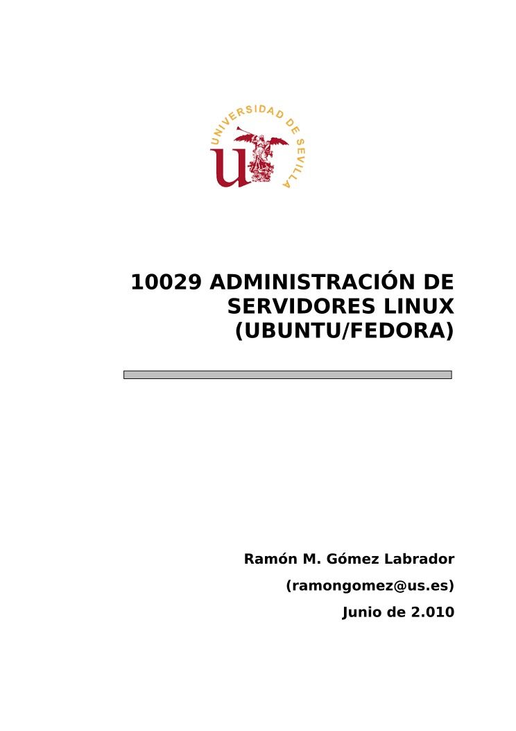 Imágen de pdf Administración de Servidores Linux (Ubuntu/Fedora)