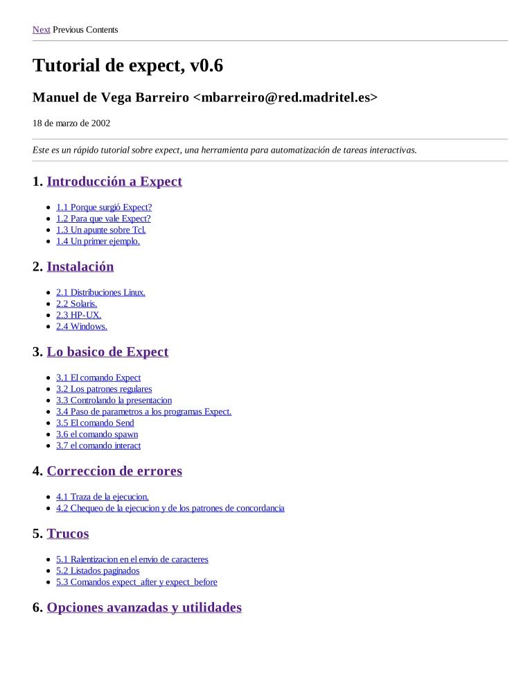 Imágen de pdf tutorial de expect v0.6