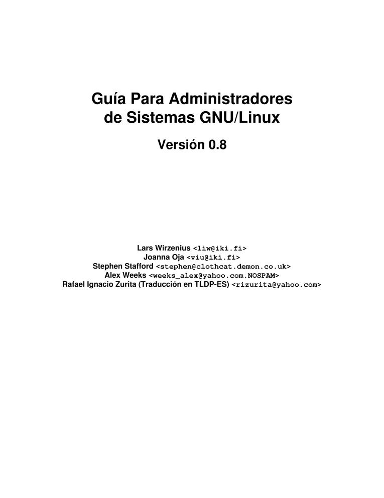 Imágen de pdf Guía Para Administradores de Sistemas GNU/Linux