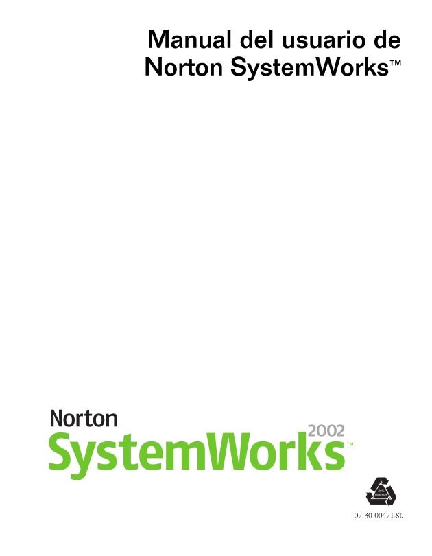 PDF de programación - Manual de Usuario de Norton SystemWorks