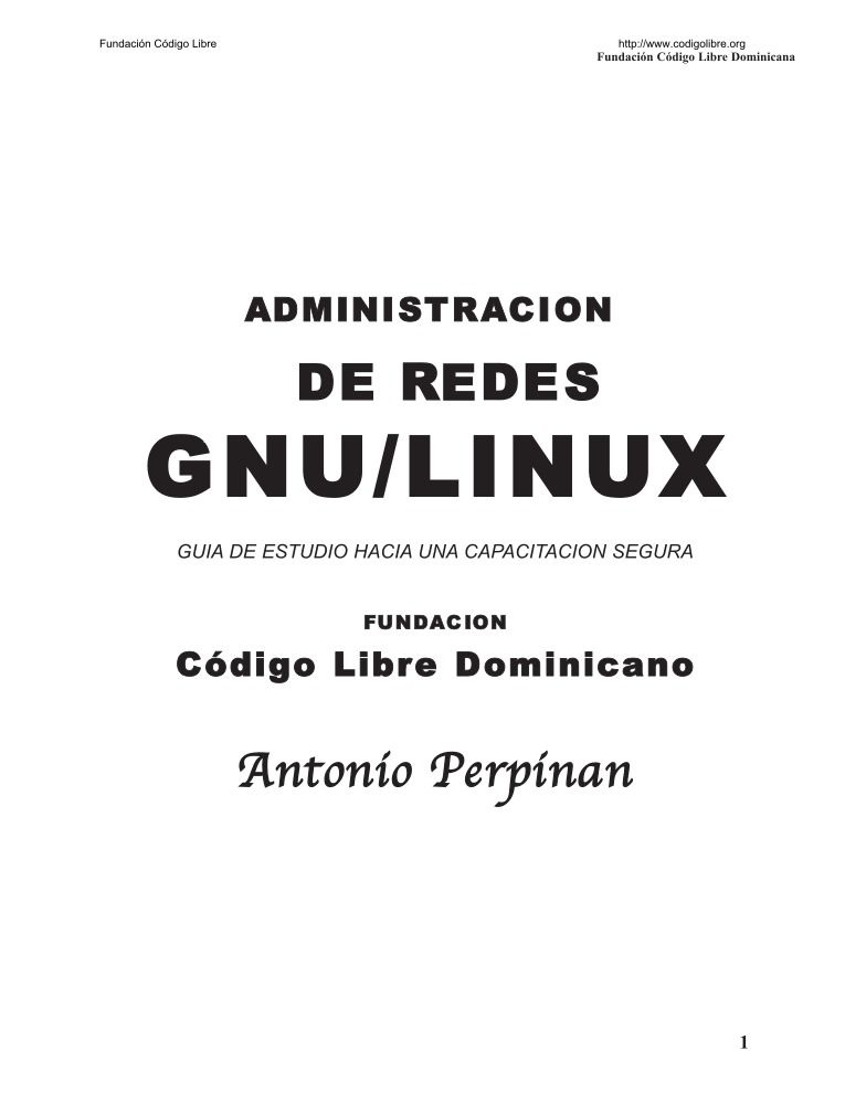 Imágen de pdf Administración de redes gnu/linux