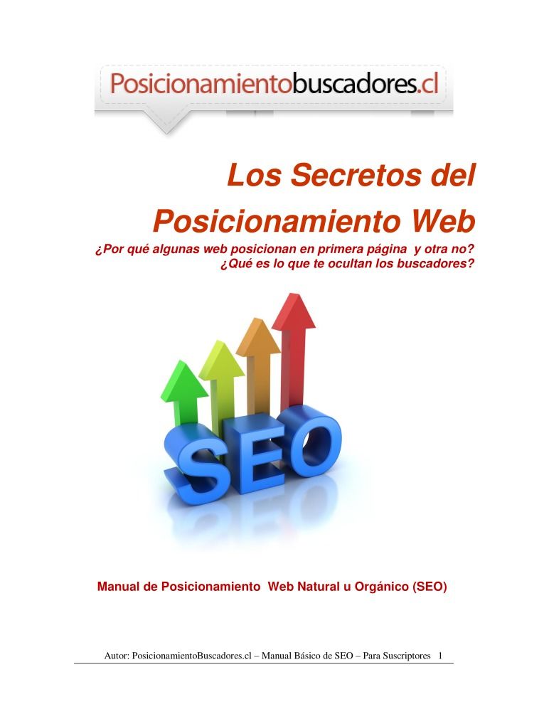 Imágen de pdf Los secretos del posicionamiento web