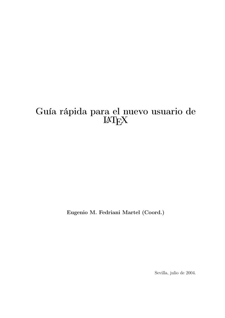 Imágen de pdf Guía rápida para el nuevo usuaroi de Latex