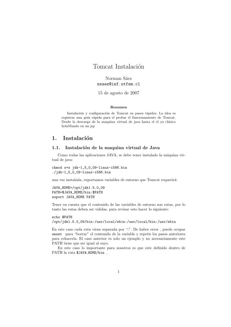 Imágen de pdf tomcat instalación