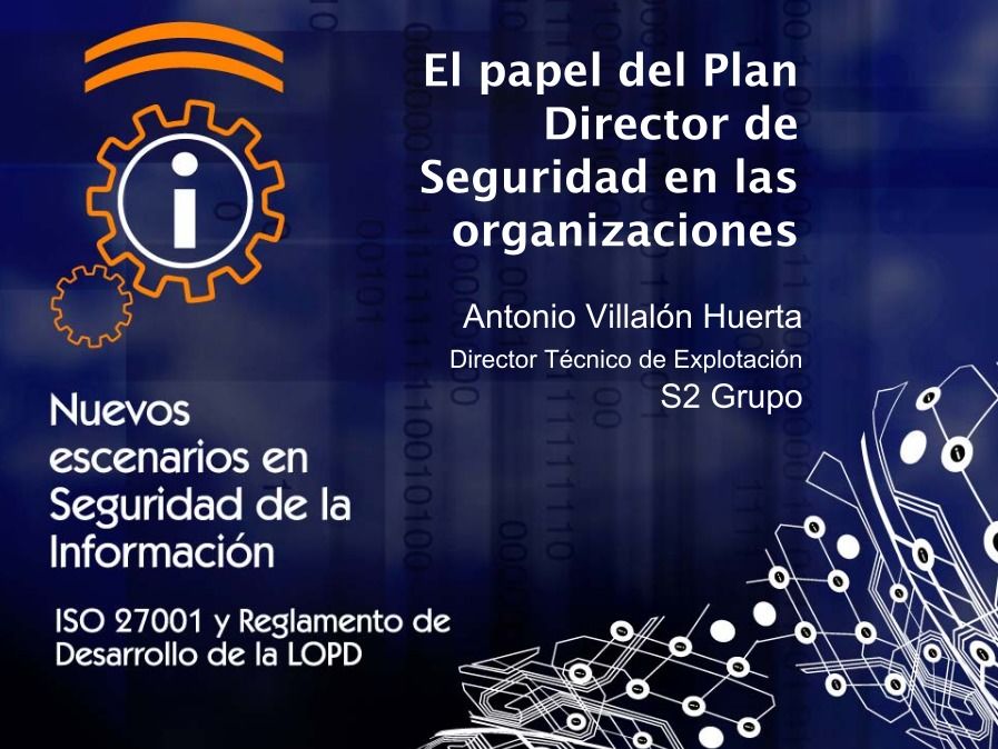 Imágen de pdf El papel del Plan Director de Seguridad en las organizaciones