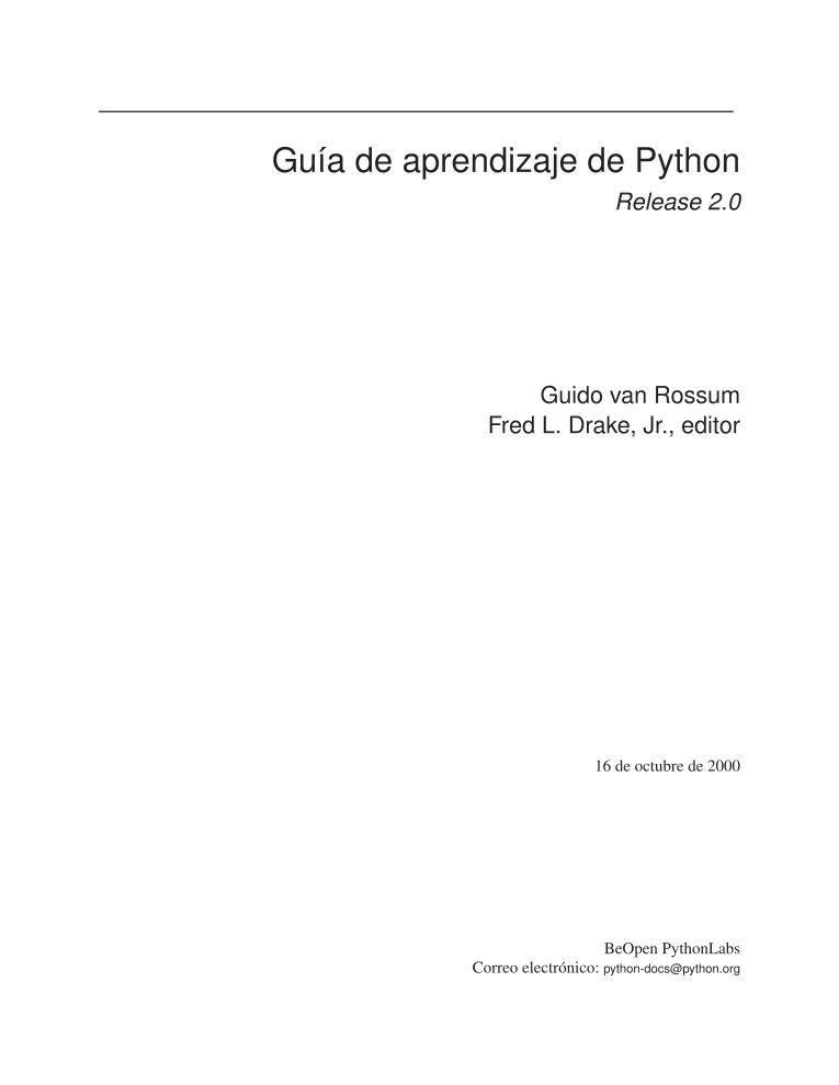 Imágen de pdf Guía de aprendizaje de Python