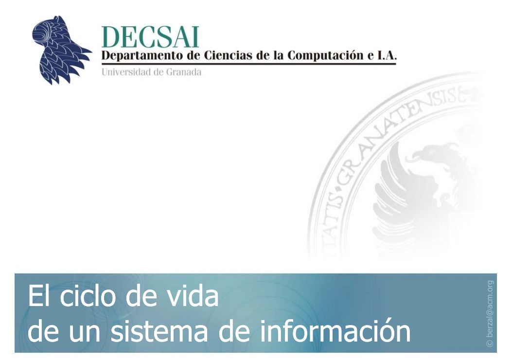 Imágen de pdf El ciclo de vida de un sistema de información