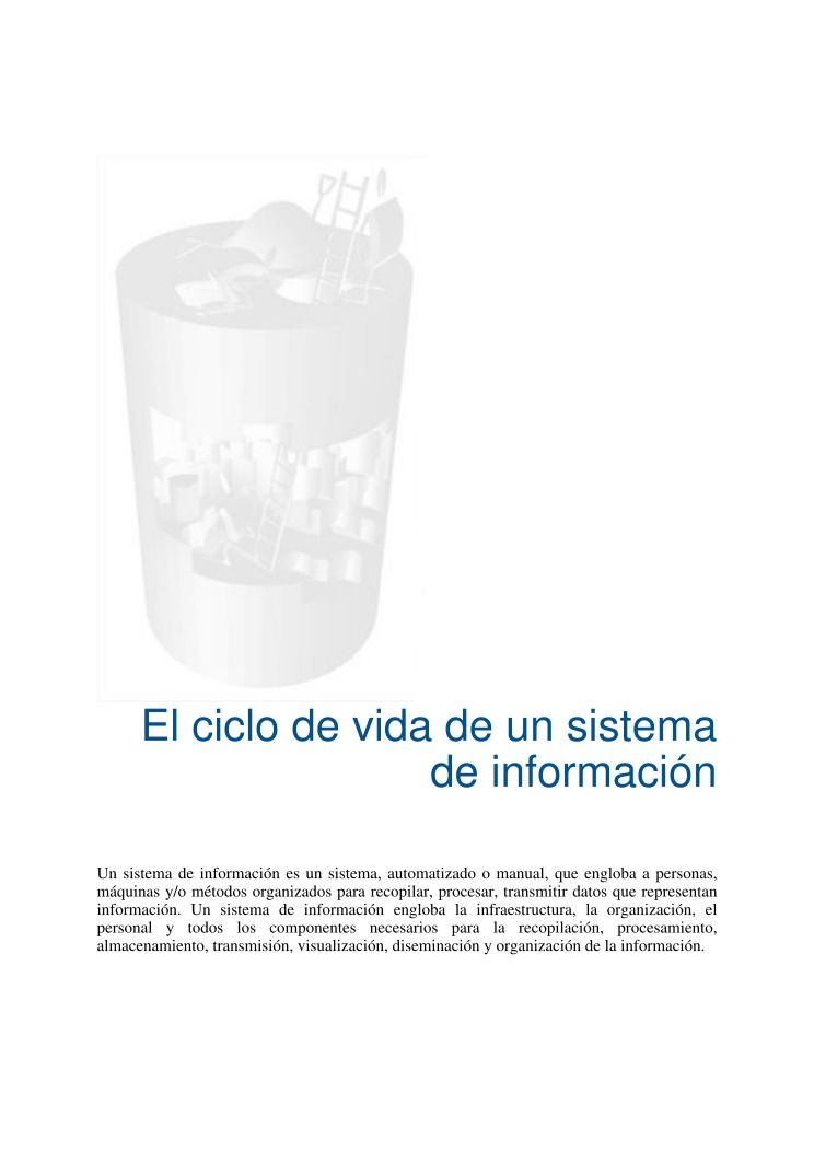 Imágen de pdf El ciclo de vida de un sistema de información