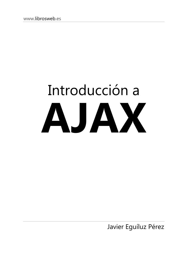 Imágen de pdf Introduccion a AJAX