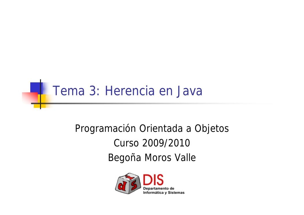 Imágen de pdf Tema 3: Herencia ej Java